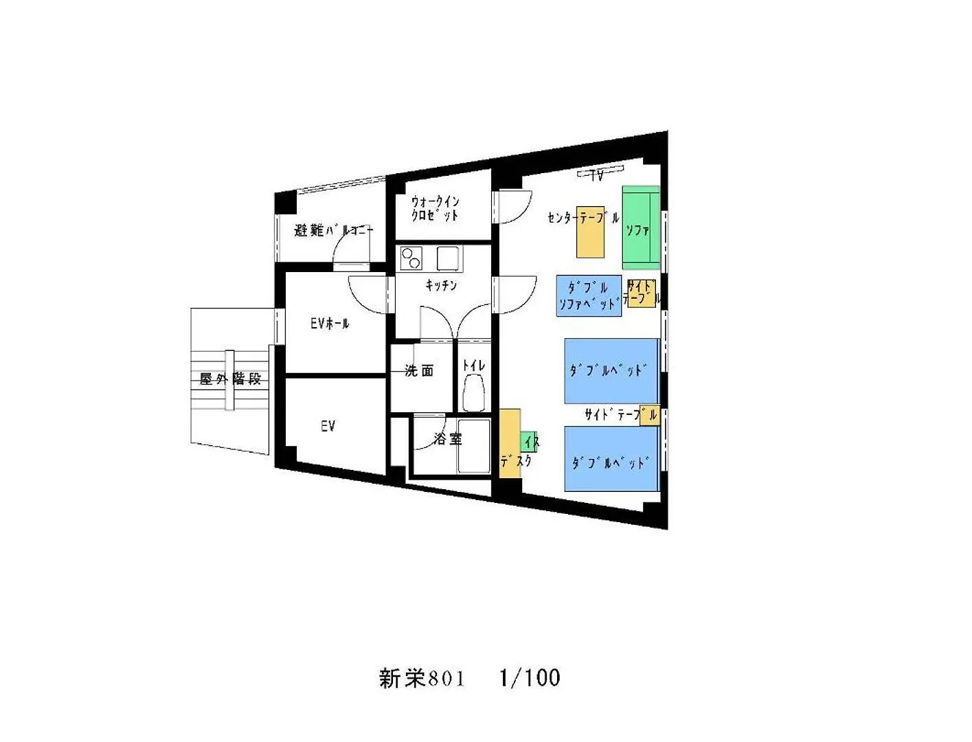 ケイアイコンホテルズ 新栄10階 Aoicho